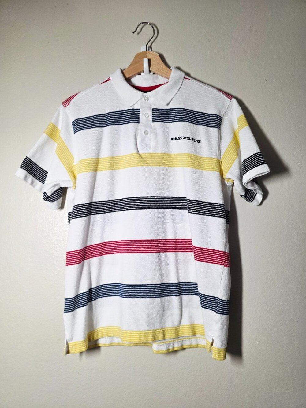 Vintage Phat Farm Striped Polo Shirt